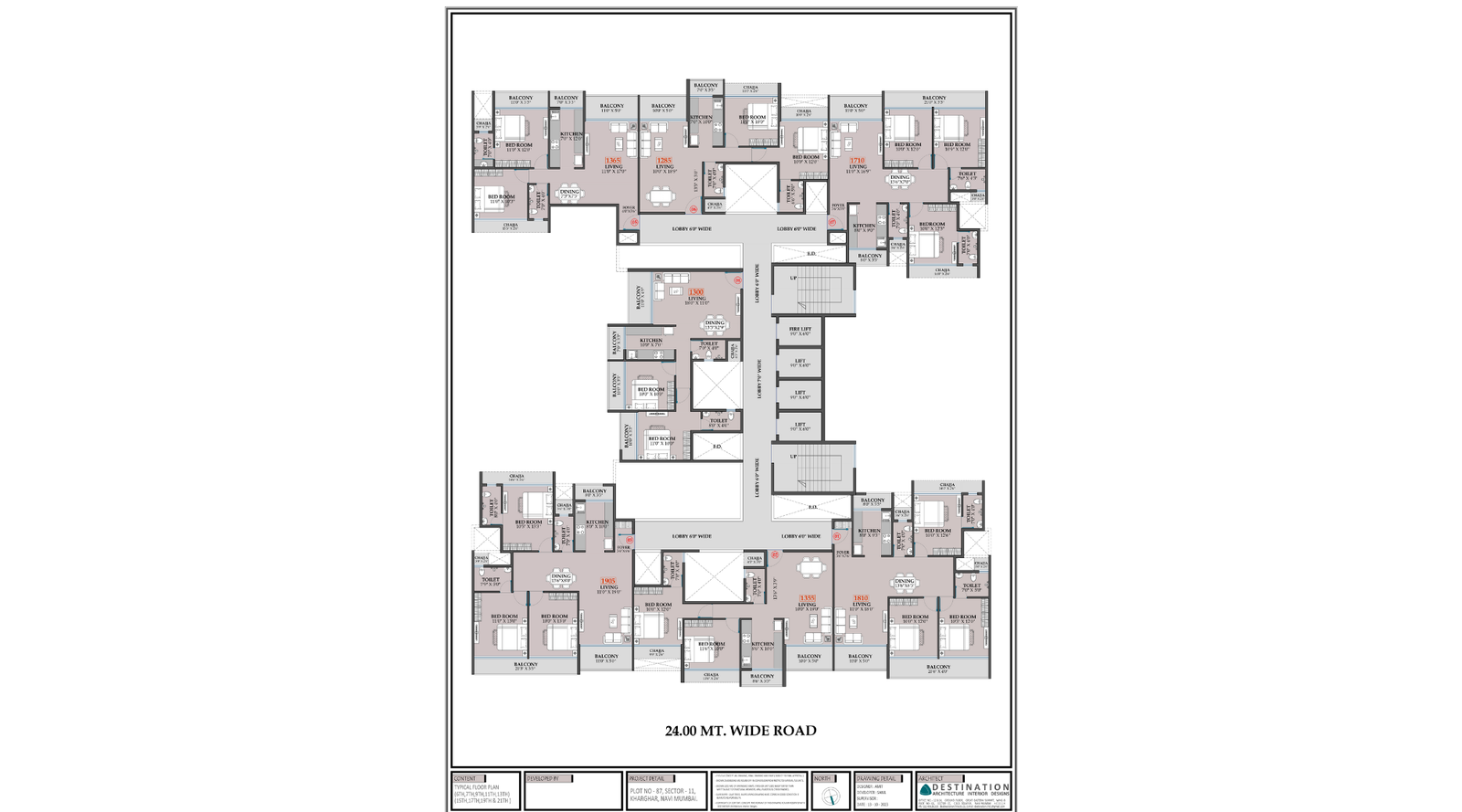 Shreeji-Infinity-Typical-Floor-Plan